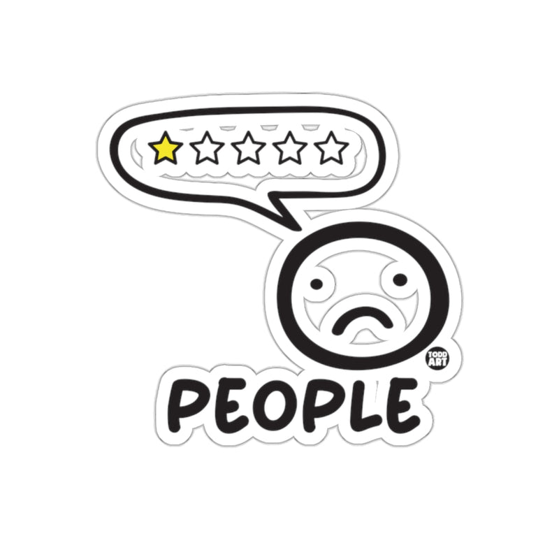 Load image into Gallery viewer, 1 Star Rating People Cartoon Sticker for Laptops or Cars
