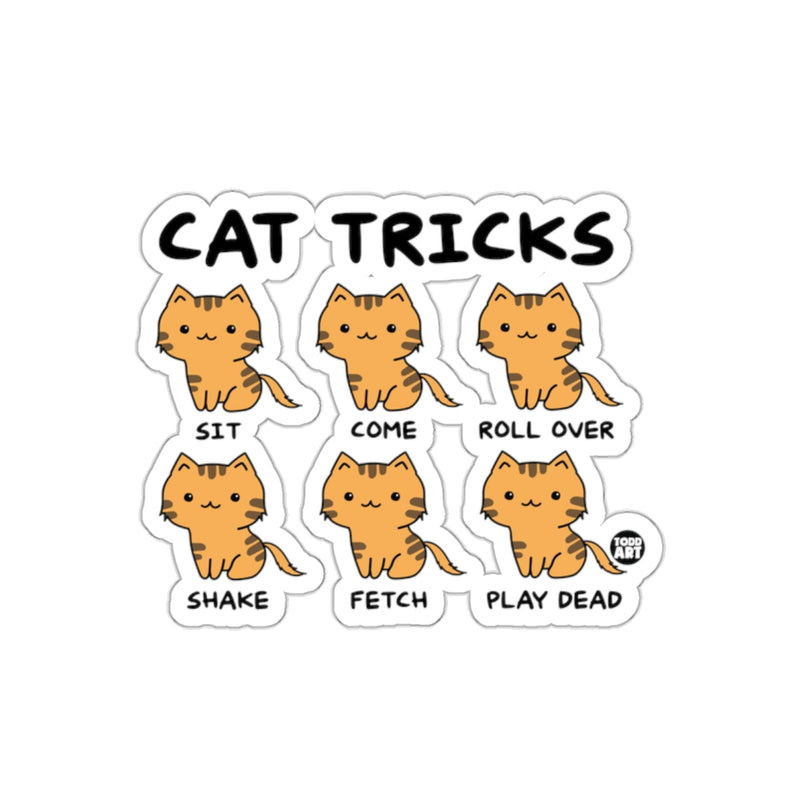 Load image into Gallery viewer, Cute Cat Tricks Funny Cat Kitten Animal Lover sticker
