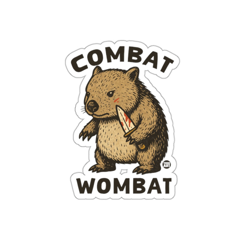 Load image into Gallery viewer, Combat Wombat Funny Sticker for Car Laptop Decor
