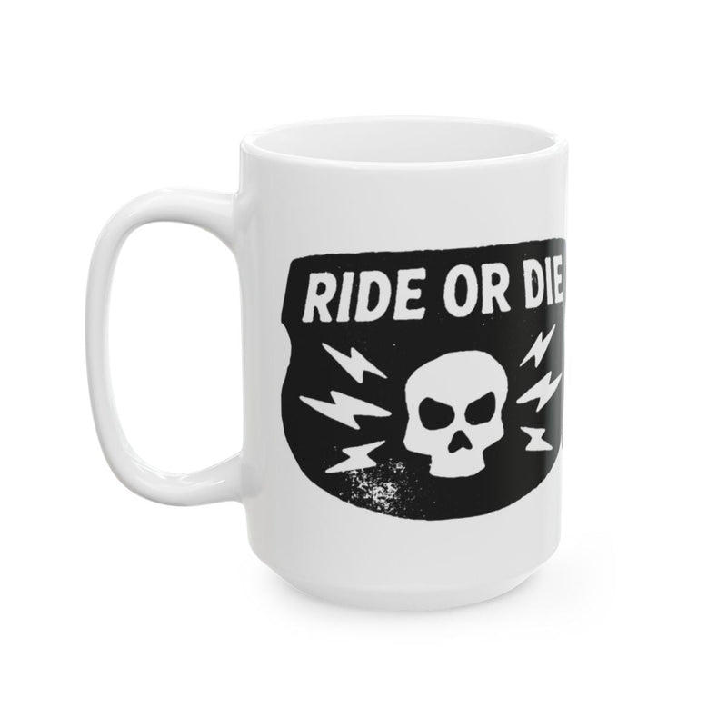 Load image into Gallery viewer, Ride Or Die Skull Design Printed Coffee Mug
