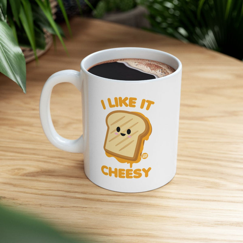 Load image into Gallery viewer, I Like It Cheesy Cute Toast Design Mug Product
