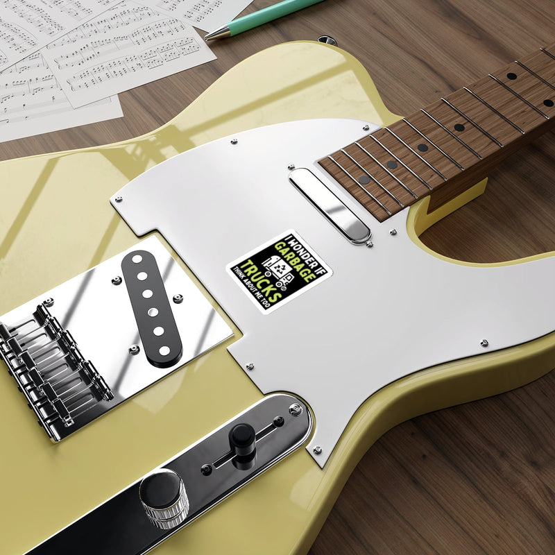 Load image into Gallery viewer, Electric Guitar with Unique Sticker and Wood Design

