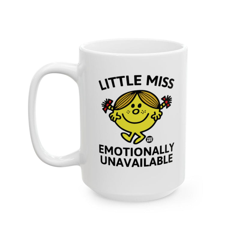 Load image into Gallery viewer, Little Miss Emotionally Unavailable Funny Mug
