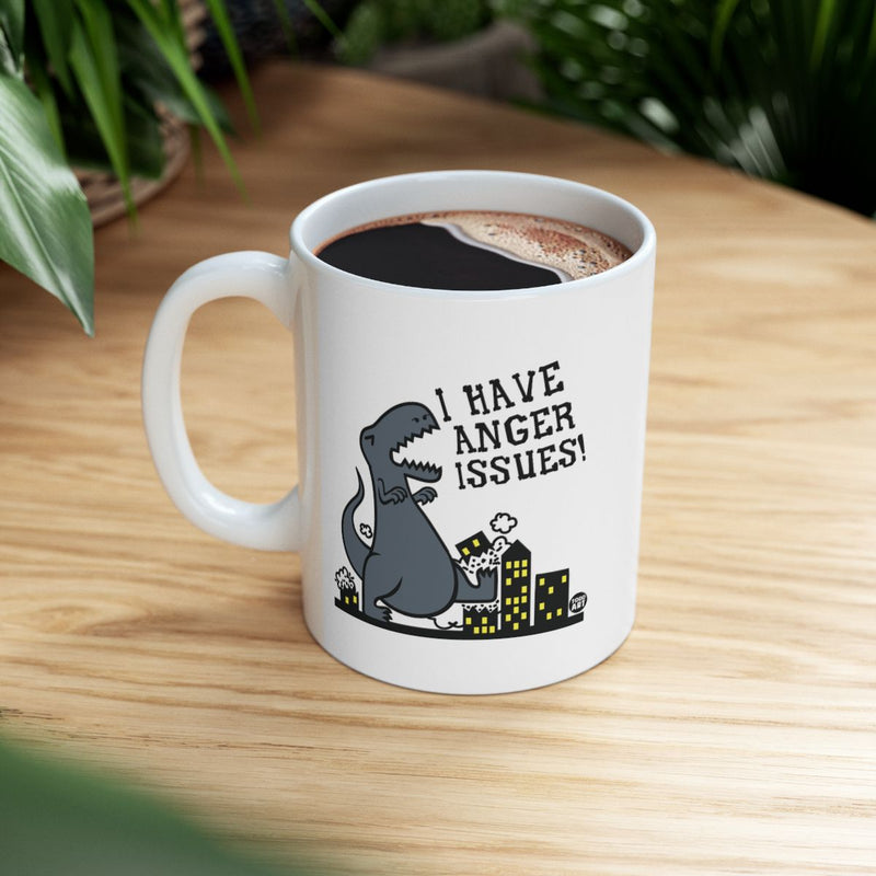 Load image into Gallery viewer, I Have Anger Issues Dinosaur Coffee Mug Product
