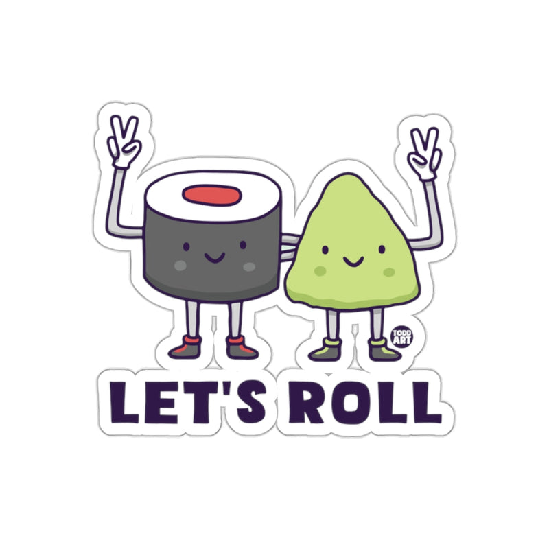 Load image into Gallery viewer, Let's Roll Cute Sushi and Onigiri Sticker
