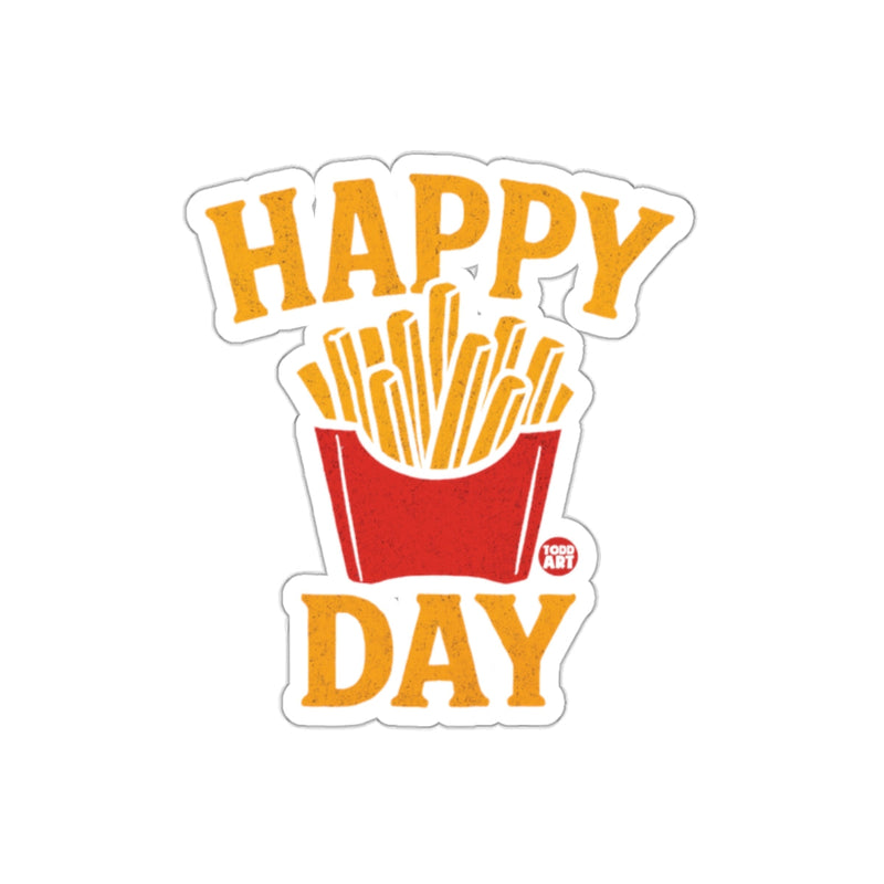 Load image into Gallery viewer, Happy Day French Fries Illustration Sticker
