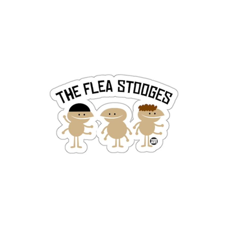 Load image into Gallery viewer, The Flea Stooges Funny Cartoon Sticker Product
