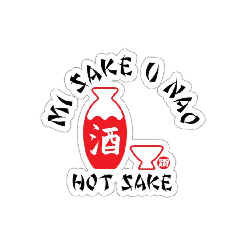 Load image into Gallery viewer, Mi Sake U Nao Hot Sake Sticker with Red Design
