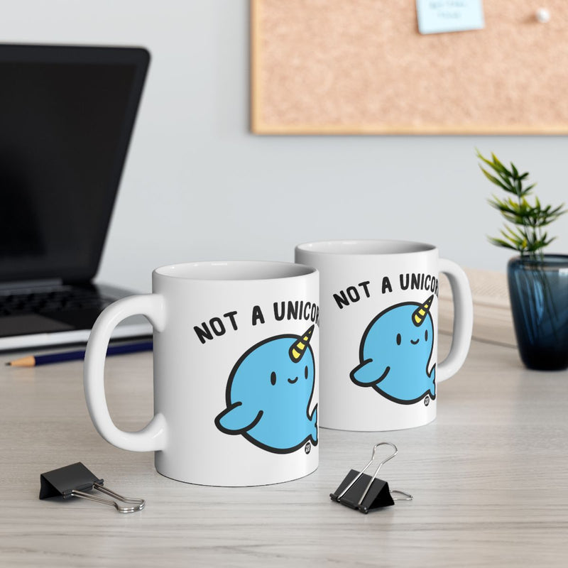 Load image into Gallery viewer, Not a Unicorn Cute Narwhal Design Mug for Coffee
