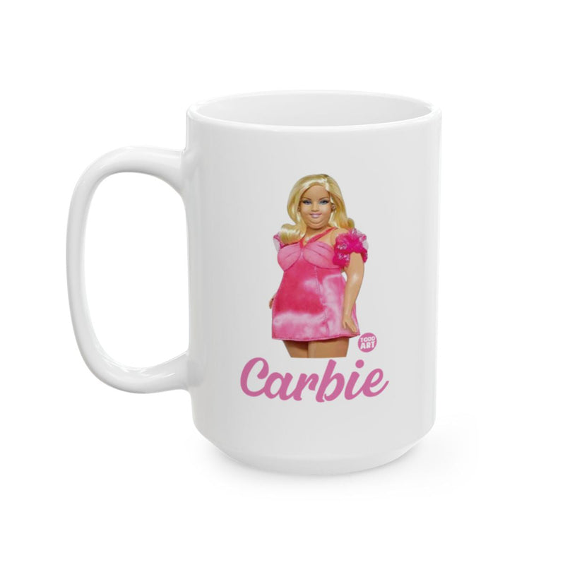 Load image into Gallery viewer, Carbile Barbie Mug with Doll Image in Pink Dress
