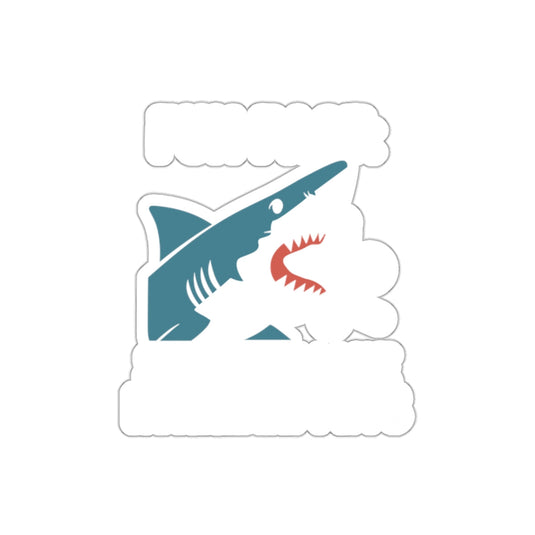 Fun Fact Sharks Make Horrible Pets Funny Design sticker