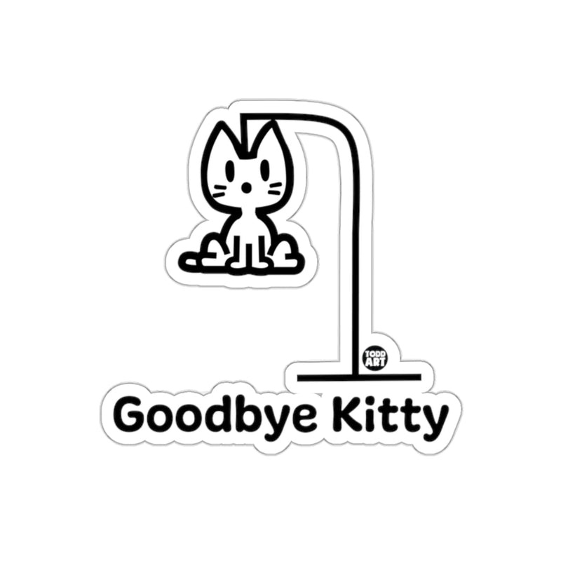 Load image into Gallery viewer, Goodbye Kitty Funny Cat Graphic Sticker Product
