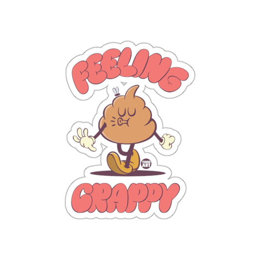 Feeling Crappy Cartoon Character Funny Situation sticker