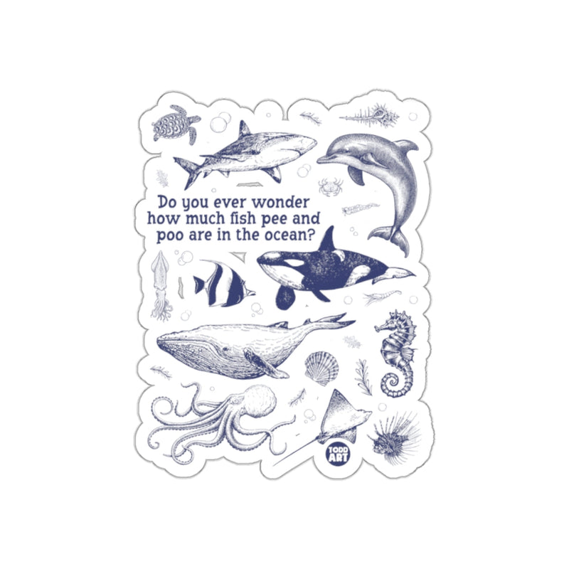 Load image into Gallery viewer, Ocean Facts Curious Sticker for Sea Life Enthusiasts
