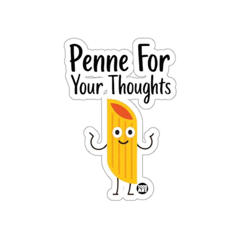 Load image into Gallery viewer, Penne For Your Thoughts Cute Pasta Character Design

