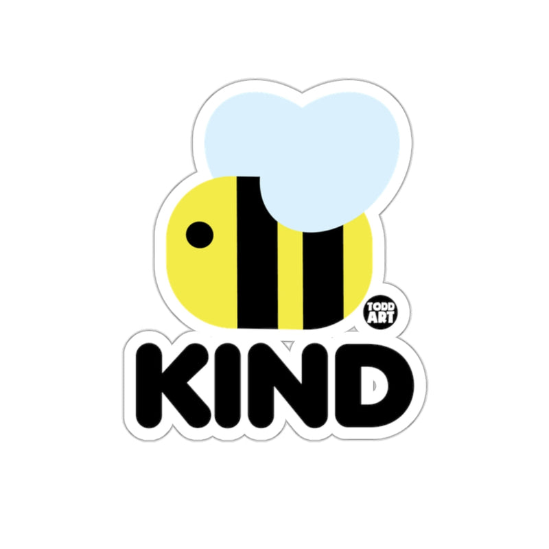 Load image into Gallery viewer, Cute Bee Kind Sticker with Whimsical Design
