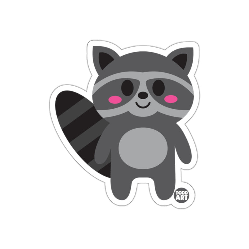 Load image into Gallery viewer, Cute Raccoon Illustration Sticker for Kids and Adults
