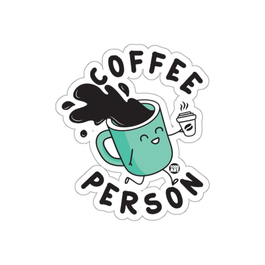 Coffee Person Design Sticker for Coffee Lovers