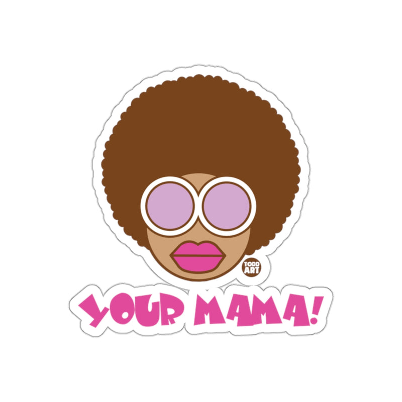 Load image into Gallery viewer, Your Mama Afro Pink Funky Sunglasses Sticker

