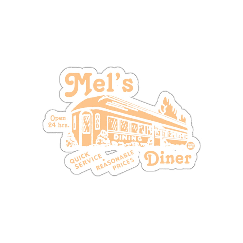 Load image into Gallery viewer, Mels Open 24 Hours Diner Quick Service Illustration sticker
