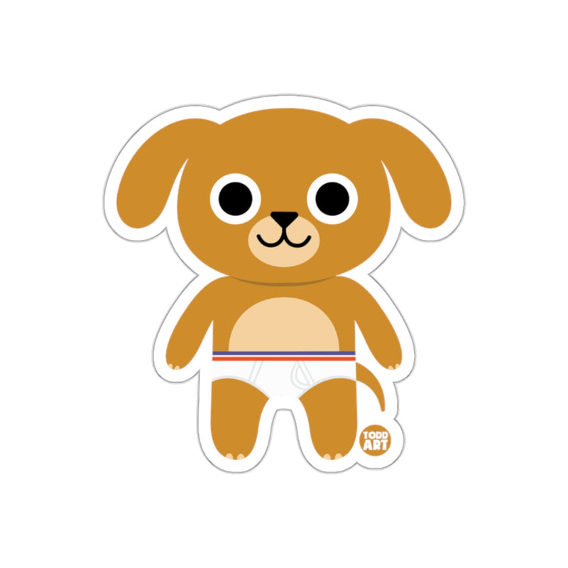Load image into Gallery viewer, Cute Cartoon Puppy with Diaper Sticker
