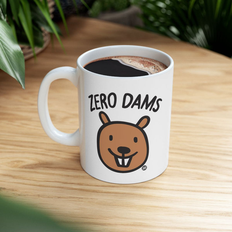 Load image into Gallery viewer, Zero Dams with Cartoon Beaver Design Mug
