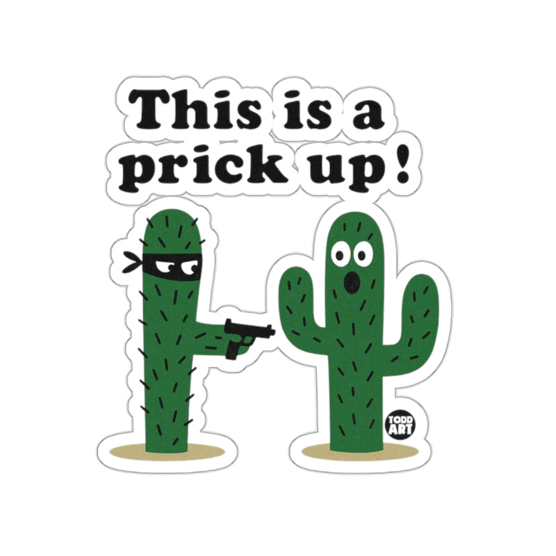 Load image into Gallery viewer, Funny Cartoon Cactus Sticker with Playful Slogan
