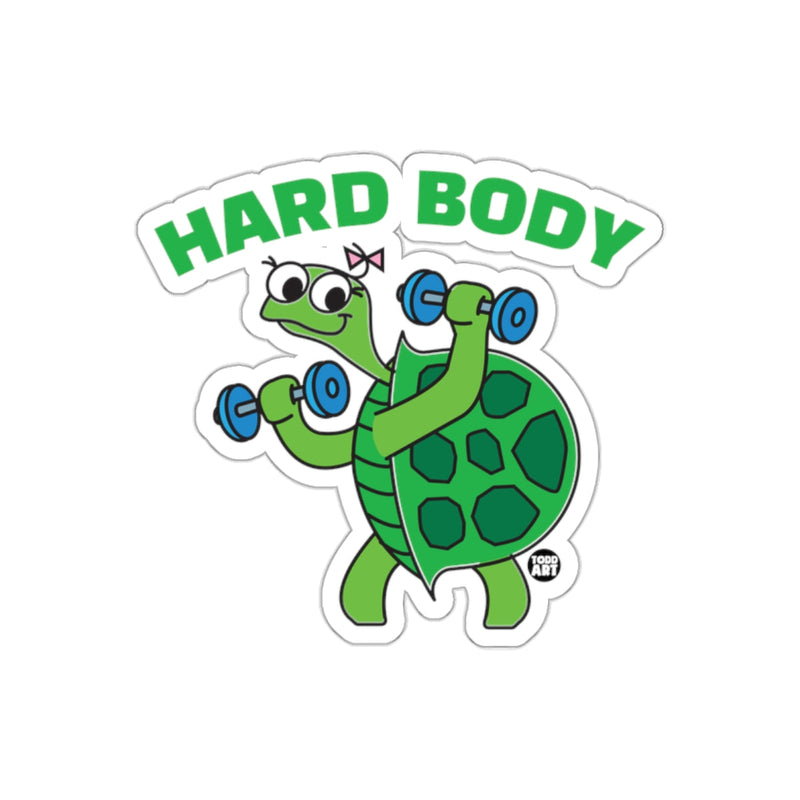 Load image into Gallery viewer, Hard Body Turtle Lifting Dumbbells Sticker Product
