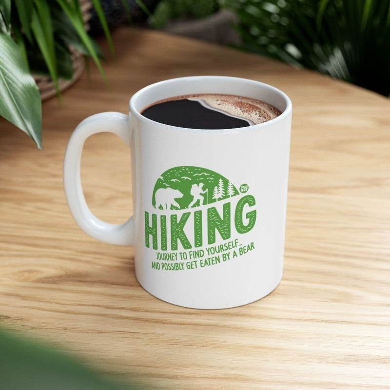 Load image into Gallery viewer, Hiking Journey to Find Yourself Bear Mug
