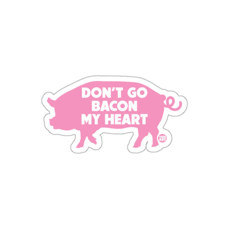 Load image into Gallery viewer, Don't Go Bacon My Heart Pig Silhouette Image sticker
