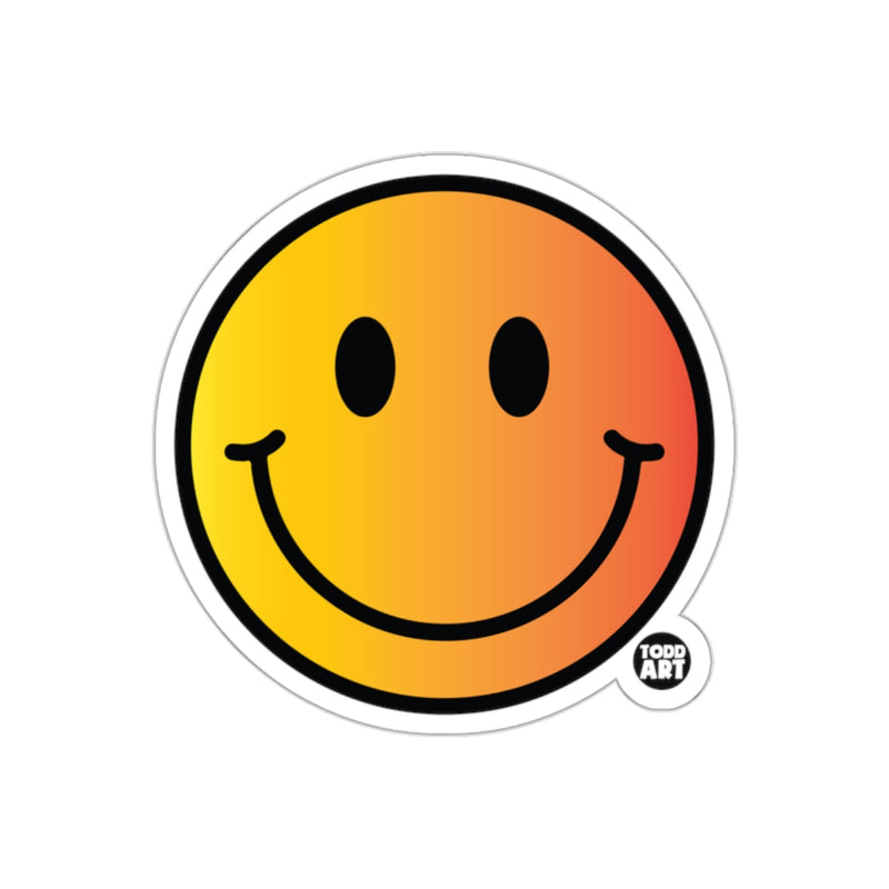 Load image into Gallery viewer, Todd Art Gradient Smiley Face Sticker for Laptops and More
