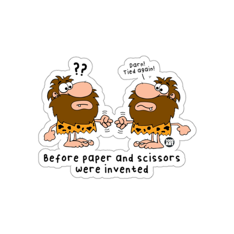 Load image into Gallery viewer, Before Paper and Scissors Were Invented Sticker
