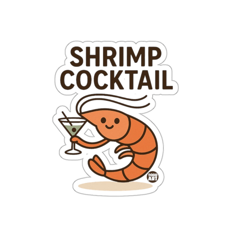 Load image into Gallery viewer, Shrimp Cocktail Cartoon Illustration Sticker
