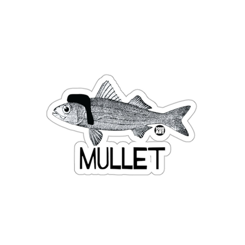 Load image into Gallery viewer, Hilarious Mullet Fish Graphic Fun Novelty Sticker
