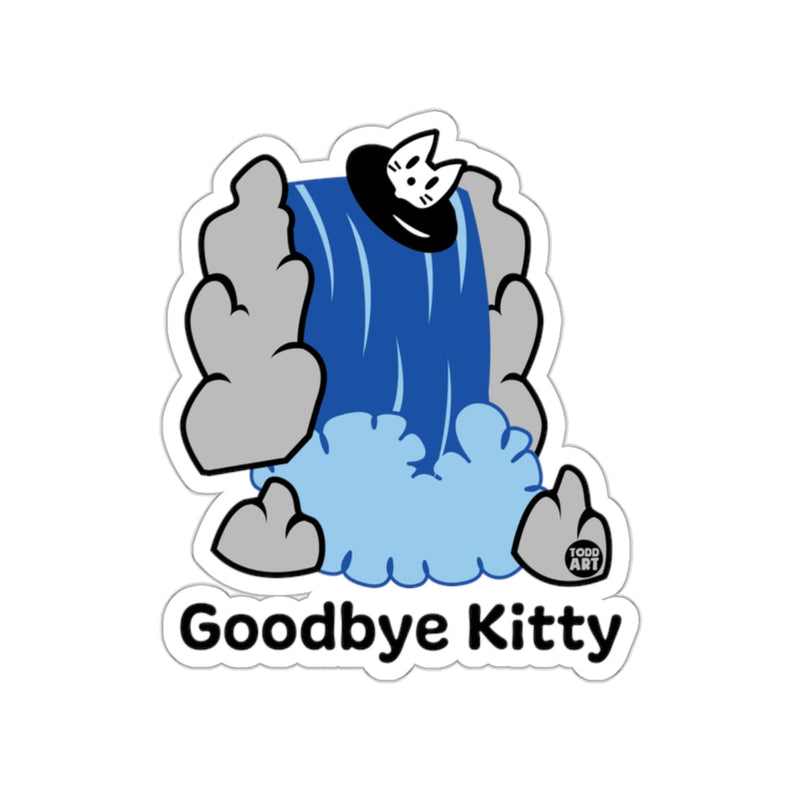 Load image into Gallery viewer, Goodbye Kitty Waterfall Sticker for Fans and Collectors'
