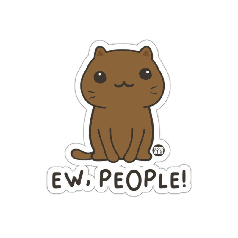 Load image into Gallery viewer, Ew People Cat Sticker For Cat Lovers
