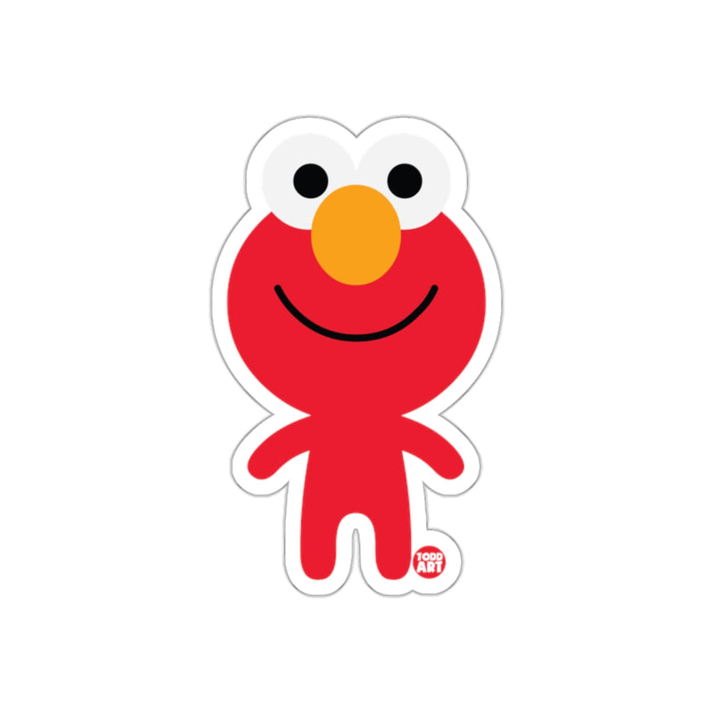 Load image into Gallery viewer, Cute Red Cartoon Character with Smiling Face Sticker
