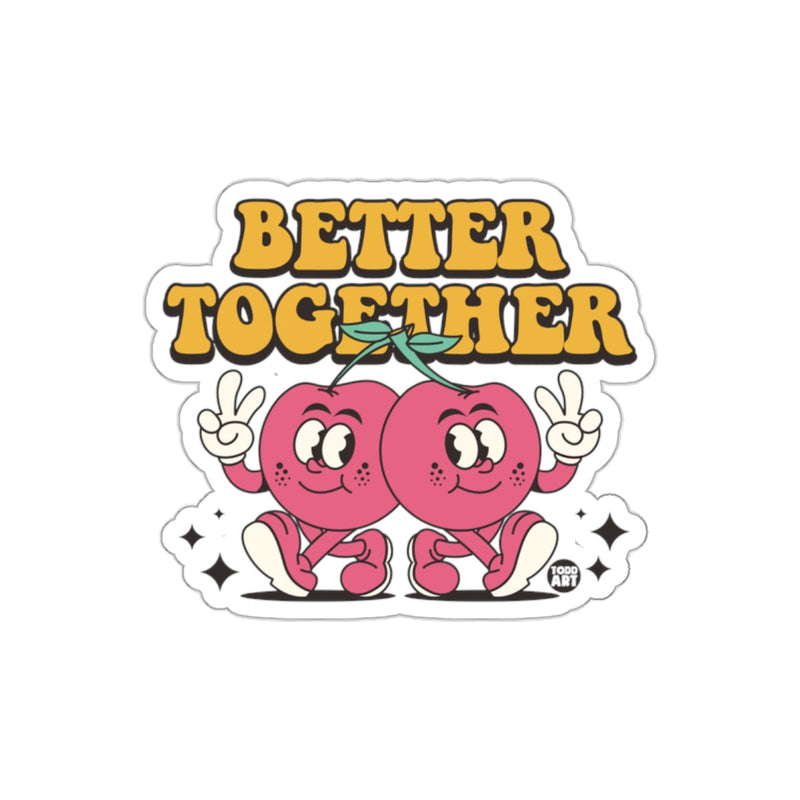 Load image into Gallery viewer, Better Together Cherry Character Sticker Product
