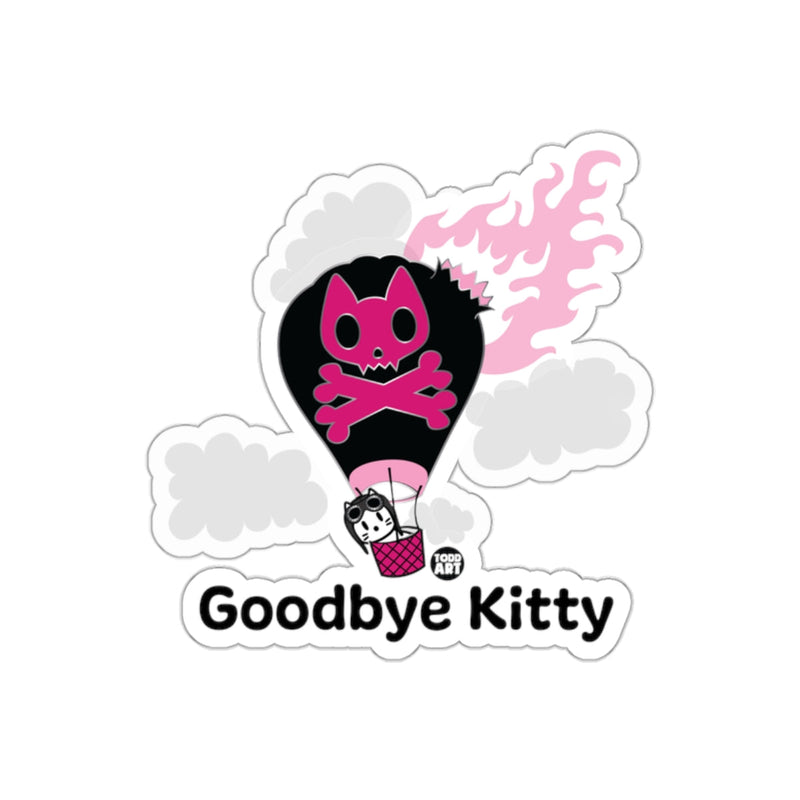 Load image into Gallery viewer, Goodbye Kitty Hot Air Balloon Sticker for All
