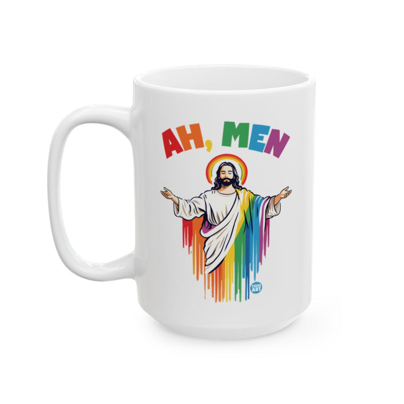 Load image into Gallery viewer, Colorful Ah Men Jesus Design Large Mug
