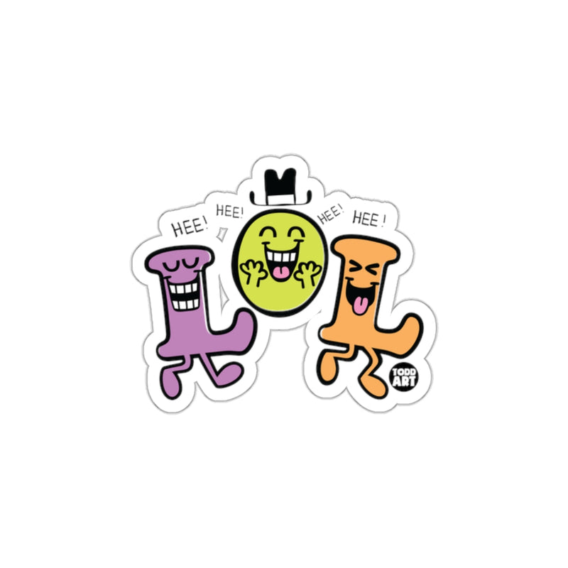 Load image into Gallery viewer, LOL Characters Hee Hee Hee Funny Sticker Design
