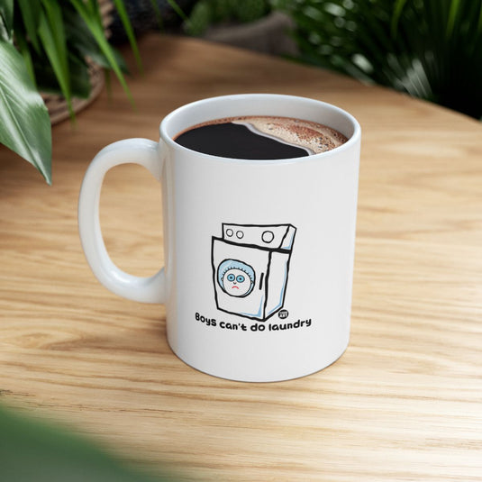 Boys Can't Do Laundry Funny Coffee Mug for a Laugh
