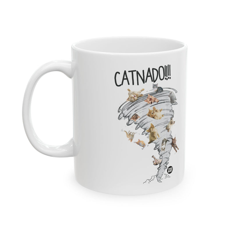 Load image into Gallery viewer, Catnado Coffee Mug, Funny Cat Tornado Mug, Cat Lover Coffee Mug Gift
