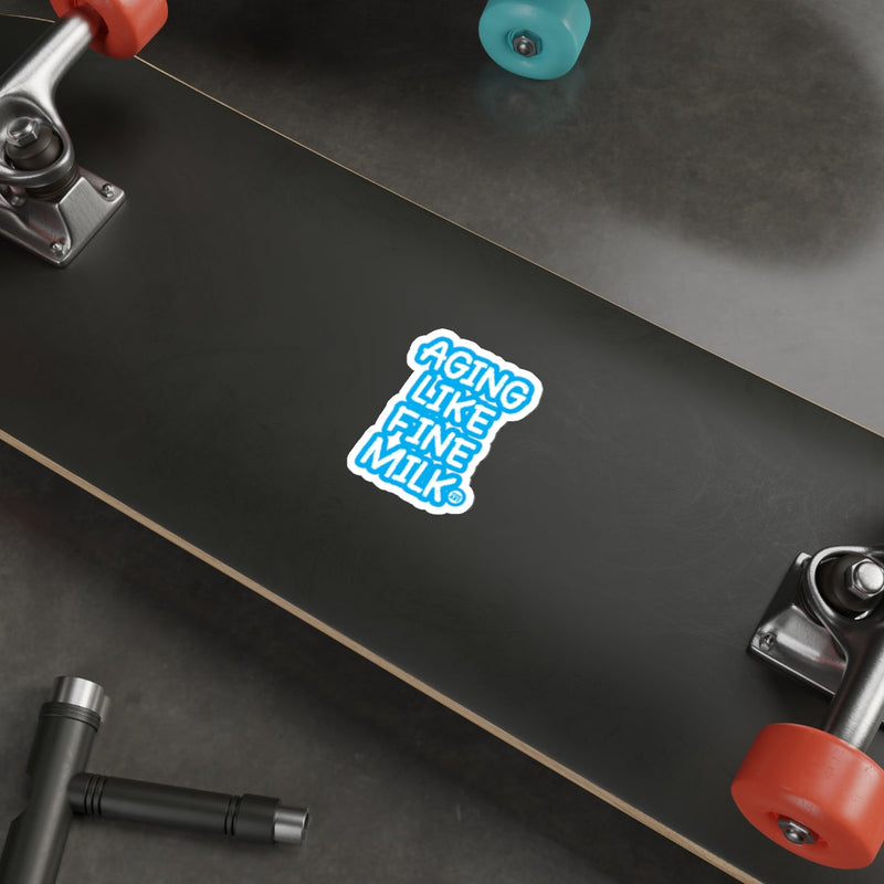 Load image into Gallery viewer, Aging Like Fine Milk Funny Skateboard Sticker
