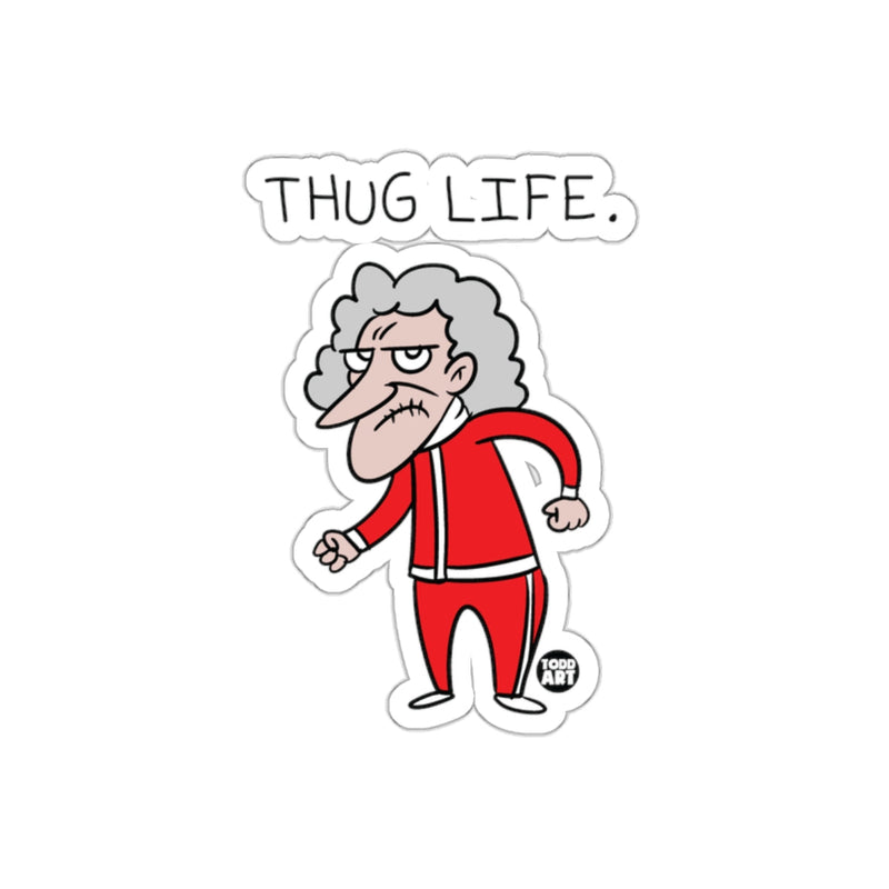 Load image into Gallery viewer, Thug Life Character in Red Outfit Funny Sticker
