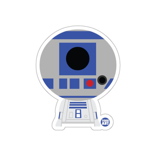 Cute Robot Design Todd Art Sticker for Kids and Adults