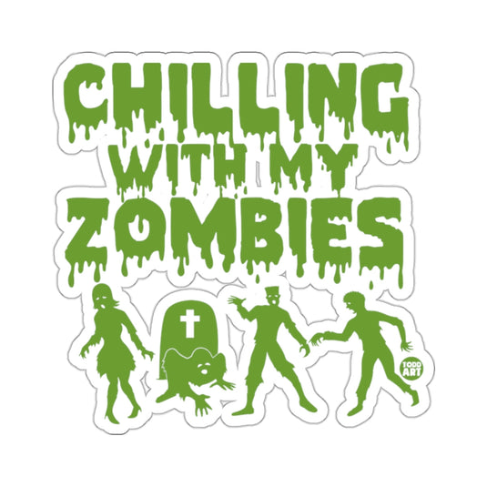 CHILLING WITH MY ZOMBIES grave figures green 