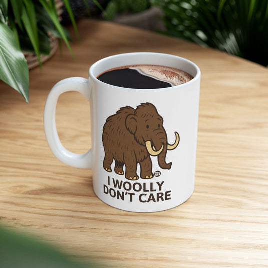 I Woolly Don't Care Ceramic Mug for Coffee Lovers