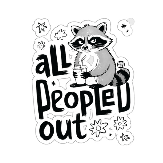 Raccoon All Peopled Out Grumpy Animal Design 