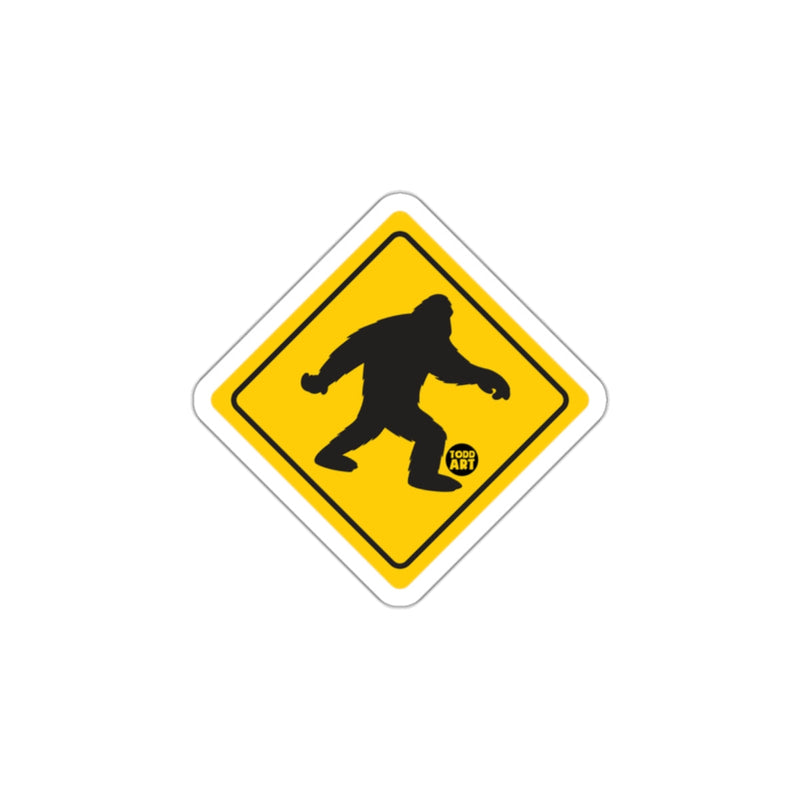 Load image into Gallery viewer, Bigfoot Crossing Sign Sticker Creative Decor
